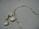 Opulent Vintage Native American Jewelry Navajo Turquoise Sterling Silver Royston Necklace-Nativo Arts