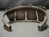 Opulent Vintage Native American Navajo Royston Turquoise Sterling Silver Bracelet Old-Nativo Arts