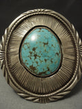 Opulent Vintage Navajo #8 Micro Chisel Sterling Native American Jewelry Silver Bracelet-Nativo Arts