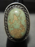 Opulent Vintage Navajo 'Natural Royston Turquoise' Native American Jewelry Silver Ring Old-Nativo Arts