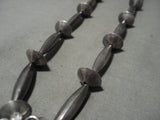 Opulent Vintage Navajo Red Mountain Turquoise Native American Jewelry Silver Tube Necklace Old-Nativo Arts