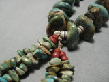 Opulent Vintage Navajo Royston Turquoise Native American Necklace Old-Nativo Arts