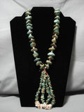 Opulent Vintage Navajo Royston Turquoise Native American Necklace Old-Nativo Arts