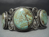Opulent Vintage Navajo Royston Turquoise Sterling Native American Jewelry Silver Bracelet-Nativo Arts
