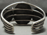 Opulent Vintage Navajo Vivd Turquoise Native American Jewelry Silver Bracelet Old-Nativo Arts