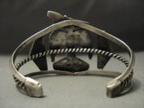 Opulent Vintage Zuni Turquoise Thunderbird Sterling Native American Jewelry Silver Bracelet Old Pawn-Nativo Arts
