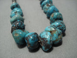Over 60 Nuggets Vintage Navajo Native American Jewelry jewelry Turquoise Sterling Silver Necklace Old-Nativo Arts