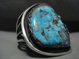Pinnacle 166 Gram 'Monster Morenci' Turquoise Vintage Navajo Native American Jewelry Silver Bracelet-Nativo Arts