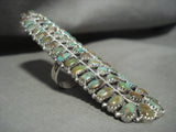 Possibly The Biggest Navajo Royston Turquoise Native American Jewelry Silver Ring-Nativo Arts