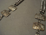 Prestigous Vintage Navajo Gold And Sterling Native American Jewelry Silver Hand Wrought Necklace-Nativo Arts