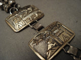 Prestigous Vintage Navajo Gold And Sterling Native American Jewelry Silver Hand Wrought Necklace-Nativo Arts