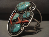 Private layaway- Absolutely Remarkable Vintage Navajo 'Branch Coral' Native American Jewelry Silver Bracelet-Nativo Arts