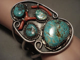 Private layaway- Absolutely Remarkable Vintage Navajo 'Branch Coral' Native American Jewelry Silver Bracelet-Nativo Arts