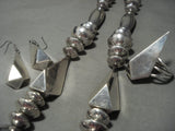 Pure Opulence! The Best Vintage Navajo Orville Tsinnie Native American Jewelry Silver Necklace Set-Nativo Arts