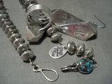 Pure Opulence! The Best Vintage Navajo Orville Tsinnie Native American Jewelry Silver Necklace Set-Nativo Arts