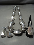Pure Opulence! The Best Vintage Navajo Orville Tsinnie Native American Jewelry Silver Necklace Set-Nativo Arts