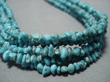 Quality And Unique!! Vintage Native American Jewelry Navajo Sterling Silver Turquoise Necklace Old-Nativo Arts