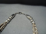 Quality And Unique!! Vintage Native American Jewelry Navajo Sterling Silver Turquoise Necklace Old-Nativo Arts