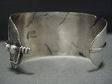 Quality Ben Begaye Sterling Silver Feather Genius Native American Jewelry Navajo Bracelet-Nativo Arts