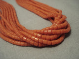 Quality Real Coral Sterling Native American Jewelry Silver Heishi Santo Domingo Necklace-Nativo Arts