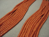 Quality Real Coral Sterling Native American Jewelry Silver Heishi Santo Domingo Necklace-Nativo Arts
