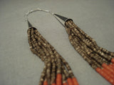 Quality Real Coral Sterling Native American Jewelry Silver Heishi Santo Domingo Necklace-Nativo Arts