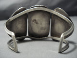 Quality Vintage Native American Jewelry Navajo #8 Turquoise Sterling Silver Bracelet Old-Nativo Arts