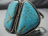 Quality Vintage Native American Jewelry Navajo #8 Turquoise Sterling Silver Bracelet Old-Nativo Arts