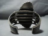 Quality!! Vintage Native American Jewelry Navajo Green Turquoise Lapis Sterling Silver Bracelet-Nativo Arts