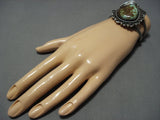 Quality Vintage Native American Jewelry Navajo Royston Turquoise Sterling Silver Cuff Bracelet-Nativo Arts