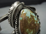 Quality Vintage Native American Jewelry Navajo Royston Turquoise Sterling Silver Cuff Bracelet-Nativo Arts