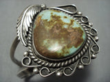 Quality Vintage Native American Jewelry Navajo Royston Turquoise Sterling Silver Cuff Bracelet-Nativo Arts
