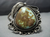 Quality Vintage Native American Jewelry Navajo Royston Turquoise Sterling Silver Cuff Bracelet-Nativo Arts
