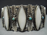 Quality!! Vintage Native American Jewelry Navajo Snake Eyes Turquoise Pearl Sterling Silver Bracelet-Nativo Arts