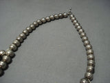 Quality!! Vintage Native American Jewelry Navajo Turquoise Sterling Silver Squash Blossom Necklace Old-Nativo Arts