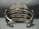 Quality Vintage Navajo Blue Diamond Turquoise Sterling Native American Jewelry Silver Bracelet Old Pawn-Nativo Arts