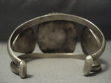 Quality! Vintage Navajo Rare Blue Royston Turquoise Sterling Native American Jewelry Silver Bracelet-Nativo Arts
