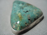 Quality Vintage Navajo Royston Turquoise Native American Jewelry Sterling Silver Pendant-Nativo Arts