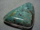 Quality Vintage Navajo Royston Turquoise Native American Jewelry Sterling Silver Pendant-Nativo Arts