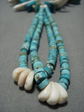 Quality Vintage Navajo / Santo Domingo Turquoise Jacla Nugget Necklace Old-Nativo Arts