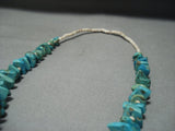 Quality Vintage Navajo / Santo Domingo Turquoise Jacla Nugget Necklace Old-Nativo Arts
