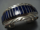 Quality Vintage Zuni Black Stone Sterling Silver Native American Jewelry Bracelet Cuff-Nativo Arts