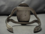Rabbit And Yazzie Vintage Native American Navajo Carico Lake Turquoise Sterling Silver Bracelet-Nativo Arts