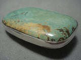 Rare Adam Fierro Vintage Royston Turquoise Sterling Native American Jewelry Silver Buckle-Nativo Arts