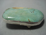 Rare Adam Fierro Vintage Royston Turquoise Sterling Native American Jewelry Silver Buckle-Nativo Arts