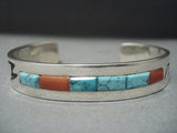 Rare Alvin Begay Turquoise Sterling Native American Jewelry Silver Bracelet Old Pawn-Nativo Arts