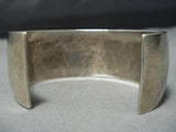 Rare Bear And Cub Vintage Navajo Sterling Silver Native American Jewelry Cuff Bracelet-Nativo Arts