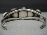 Rare!! Bisbee Turquoise Vintage Navajo Native American Jewelry jewelry Nakai Sterling Silver Bracelet Old-Nativo Arts