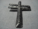 Rare Cross Navajo Sterling Silver Native American Pendant-Nativo Arts
