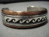 Rare Earlier Thomas Singer Vintage Native American Navajo Sterling Silver Bracelet Old-Nativo Arts